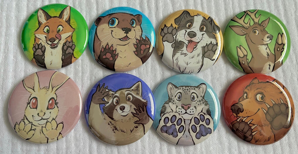 Buttons Printed