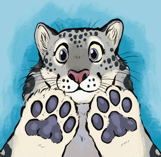 Snow Leopard Button